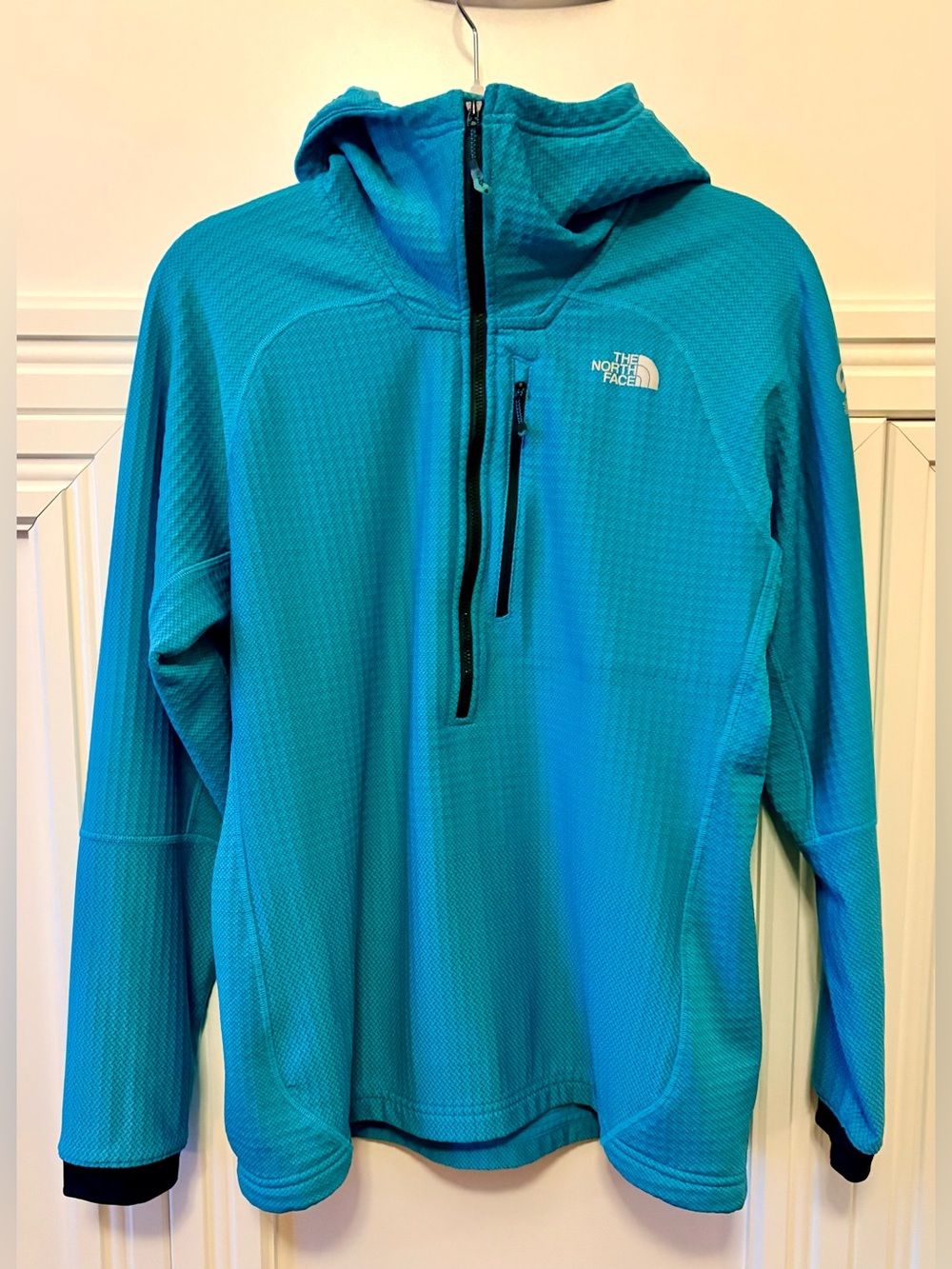 🔵 THE NORTH FACE WOMENS SUMMIT L2 FUSE FORM HOODED PULLOVER FLEECE - SIZE L 🔵